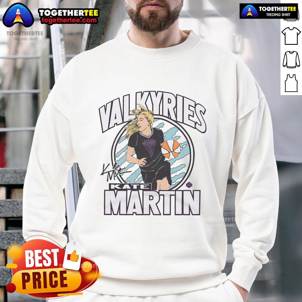 Official Valkyries Kate Martin Signature Sweatshirt featuring a stylish design and premium fabric for fans.