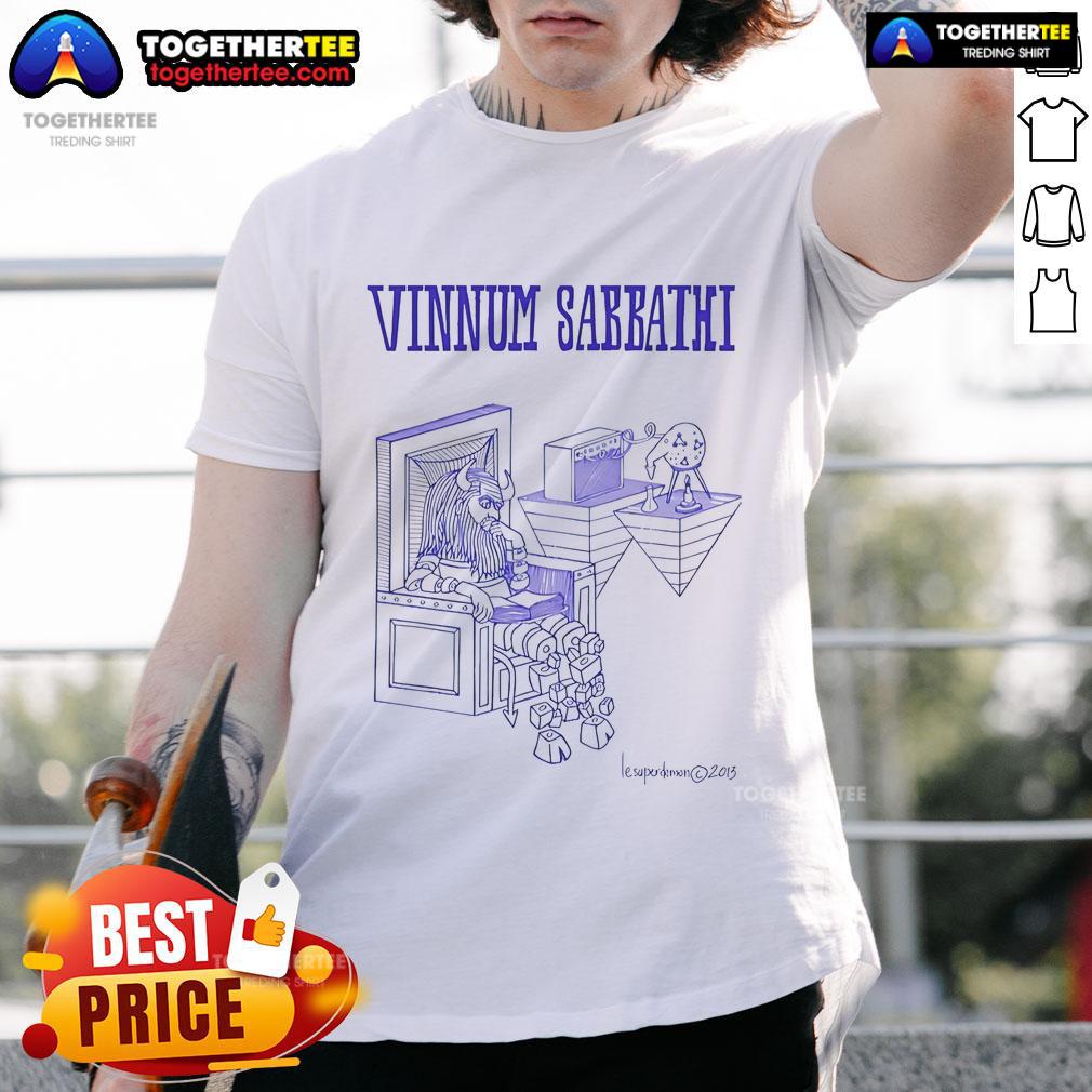 Alt Text: Official Vinnum Sabbathi The Alchemist T-Shirt featuring unique design and high-quality fabric for fans of the band.
