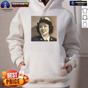 Alt Text: Original Julia Parsons, U.S. Navy code breaker during World War II, honored in a hoodie after passing at 104.