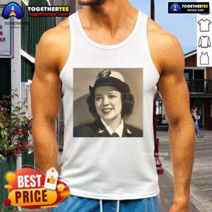 Original Julia Parsons, U.S. Navy code breaker during World War II, wearing a tank top at 104 years old.