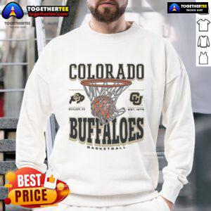 Premium Colorado Buffaloes Game Time Sweatshirt in black, featuring team logo, perfect for game day or casual wear.