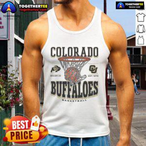 Premium Colorado Buffaloes Game Time Tank Top in black with logo, perfect for sports fans and summer outings.