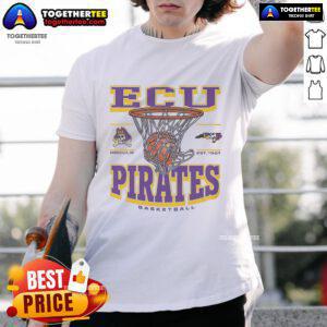 Premium East Carolina Pirates Game Time T-Shirt featuring bold team logo and vibrant colors, perfect for game day.