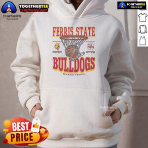Alt Text: Premium Ferris State Bulldogs Game Time Hoodie featuring team colors and logo, perfect for game day and casual wear.
