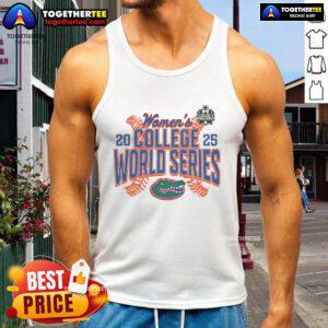 Premium Florida Gators 2025 NCAA Softball Women's College World Series tank top showcasing team pride and style.