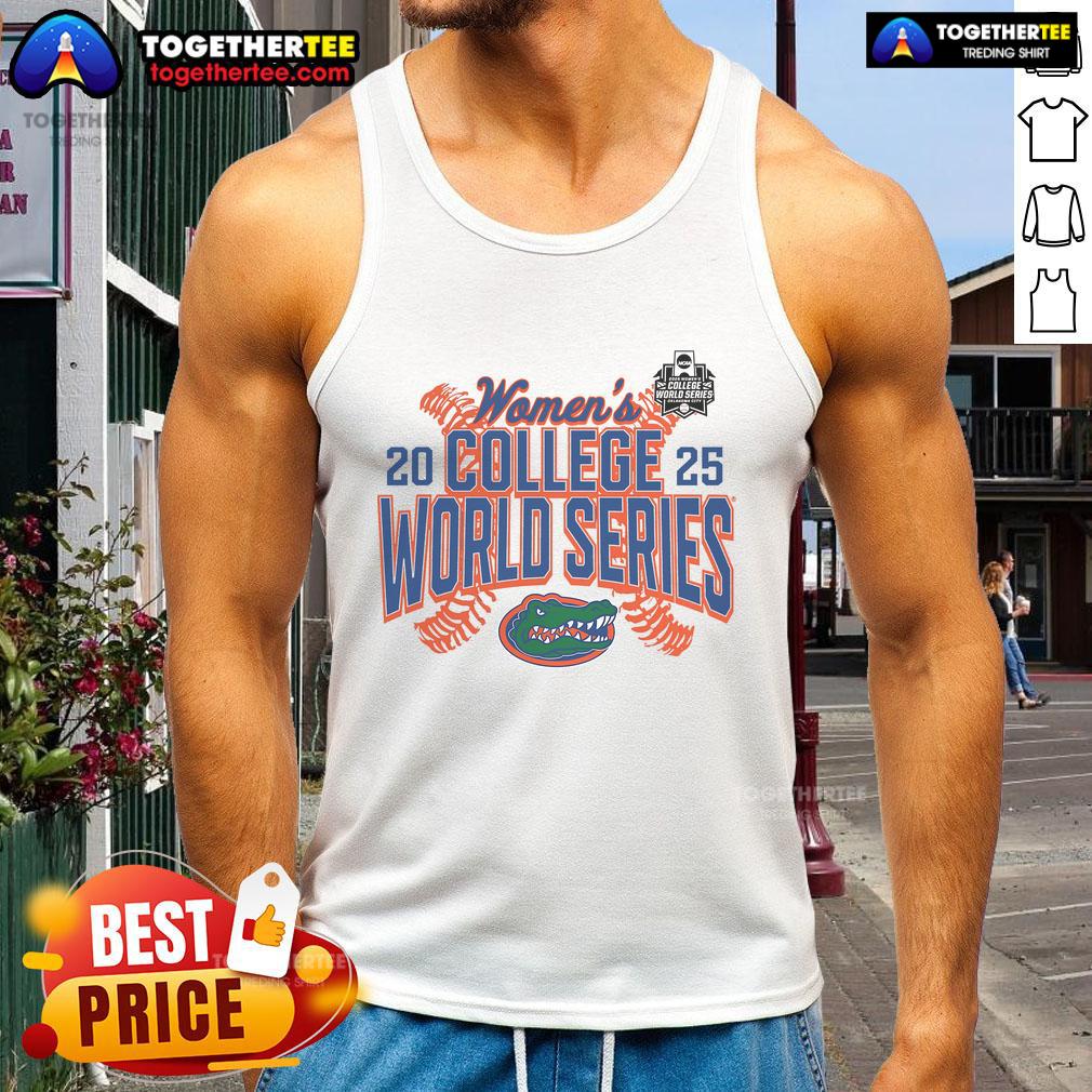 Premium Florida Gators 2025 NCAA Softball Women's College World Series tank top showcasing team pride and style.