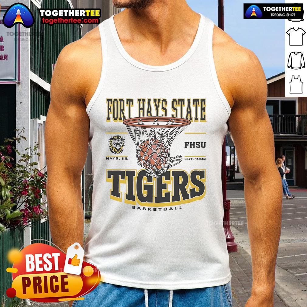 Stylish Premium Fort Hays State Tigers Game Time Tank Top in vibrant colors for fans, perfect for game day wear.