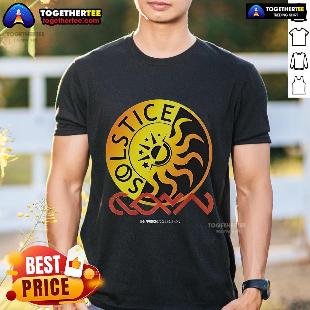 Premium Prog Magazine Solstice T-Shirt featuring unique design and high-quality fabric for music enthusiasts.