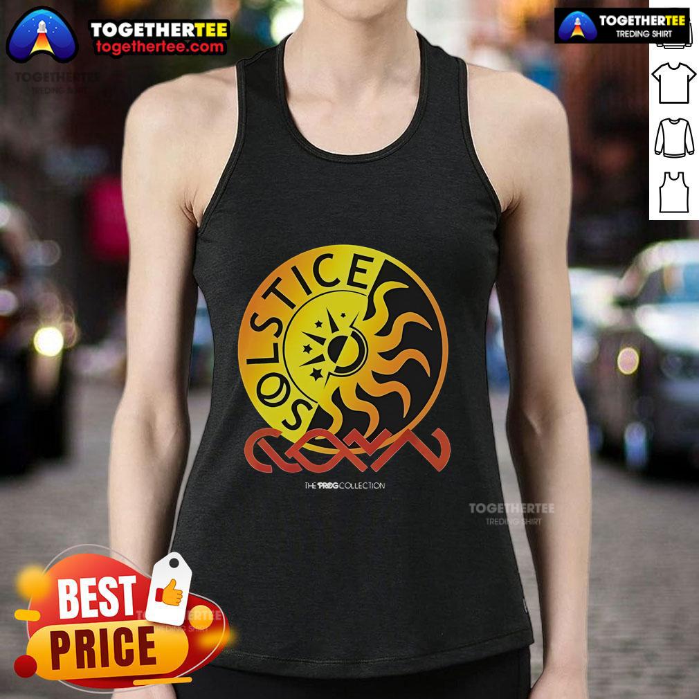 Premium Prog Magazine Solstice Tank Top featuring a stylish design and comfortable fit, perfect for music lovers.