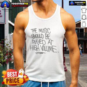 Premium sleeping on gems tank top design featuring vibrant graphics, perfect for music lovers who enjoy high volume vibes.