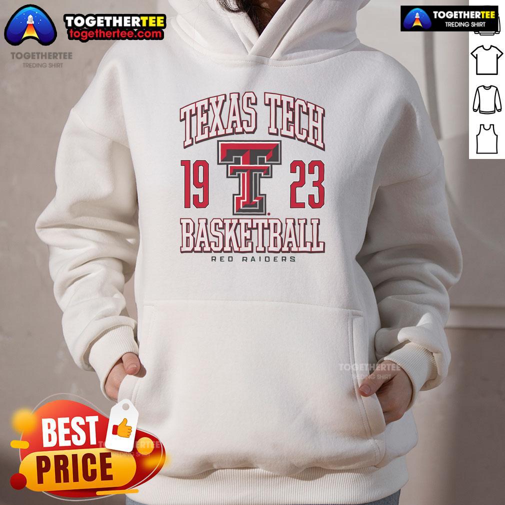 Premium Texas Tech Red Raiders basketball hoodie featuring team logo and vibrant colors, perfect for fans.