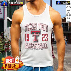Premium Texas Tech Red Raiders basketball tank top featuring team colors and logo, perfect for game day and workouts.