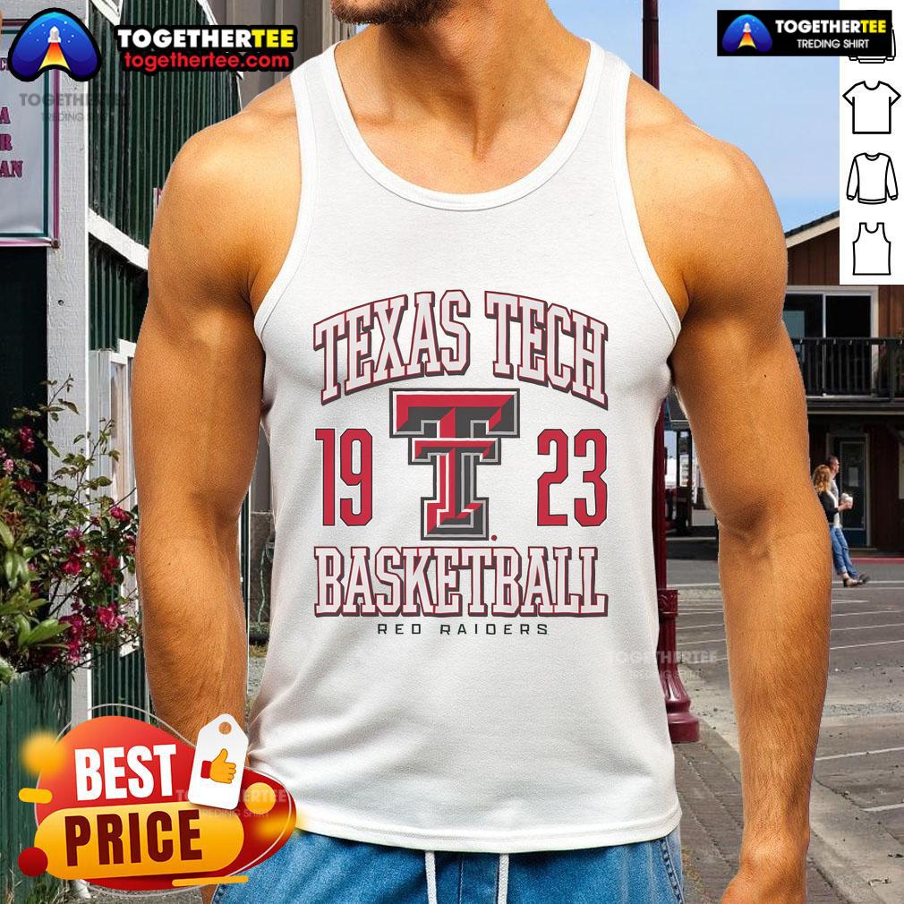 Premium Texas Tech Red Raiders basketball tank top featuring team colors and logo, perfect for game day and workouts.