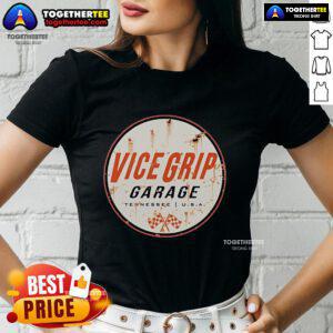 Premium Vice Grip Garage Rusty Can in Tennessee, USA featured on a stylish ladies tee, perfect for casual wear.