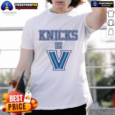 Pretty New York Knicks In V T-Shirt featuring vibrant colors and stylish design, perfect for fans and casual wear.