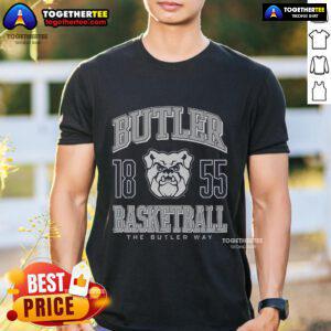 Top Butler Bulldogs basketball T-shirt featuring team colors and logo, perfect for fans and game day attire.