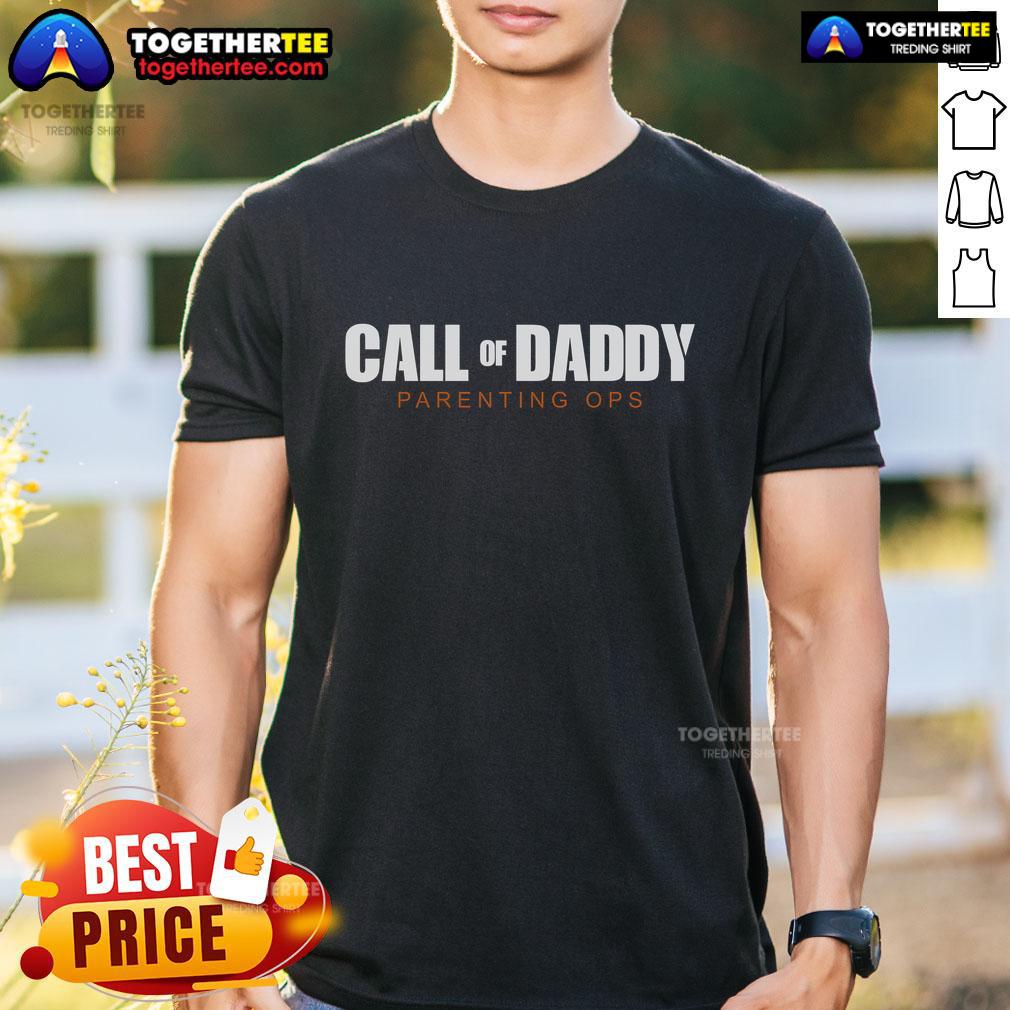 Top Call of Daddy Parenting Ops Dad T-Shirt featuring a fun design for cool dads and parenting enthusiasts.