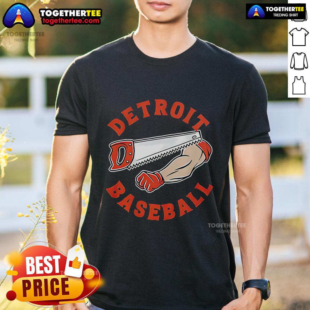 Top Detroit Tigers Baseball Bone Saw T-Shirt featuring a stylish design and vibrant team colors for loyal fans.