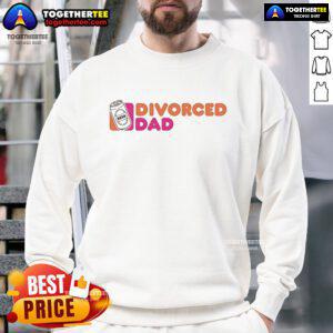 Cozy Top Divorced Dad Beer Sweatshirt in navy blue, featuring fun graphics perfect for casual outings and relaxed weekends.