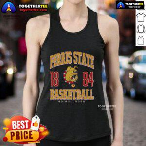 Top Ferris State Bulldogs basketball tank top featuring team colors and logo, perfect for fans and athletes.