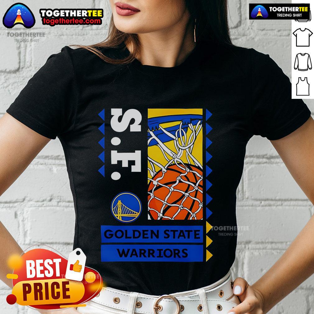 Top Golden State Warriors Basketball Ballin 2025 Ladies Tee featuring vibrant team colors and stylish design for fans.