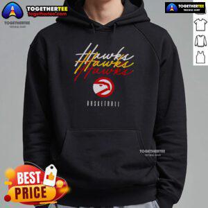 Top Hawk Basketball Repeat Hoodie in black, featuring a stylish design perfect for fans and athletes alike.
