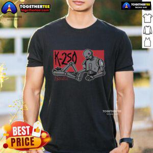 Top K-250 Issues Robot T-Shirt featuring a vibrant robot graphic, perfect for tech enthusiasts and K-250 fans.