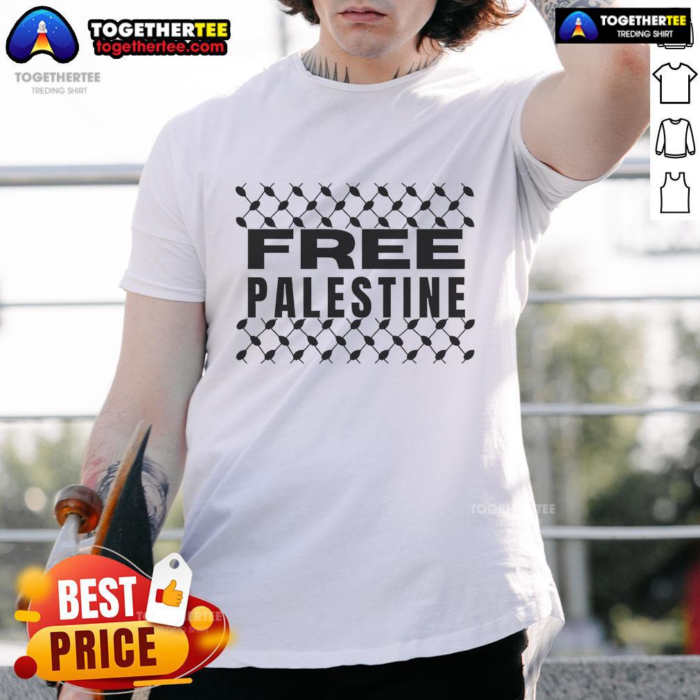 Hot Free Palestine T-Shirt featuring bold graphics and vibrant colors promoting awareness for Palestine.