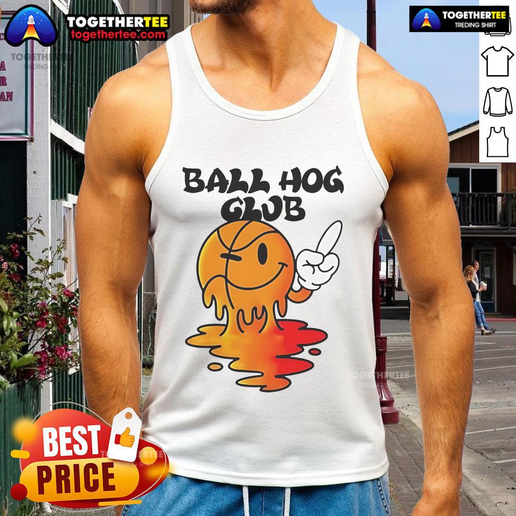 Nice Ball Hog Club basketball tank top featuring a bold design, perfect for sports enthusiasts and casual wear.