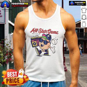 Nice MLB All-Star Game 2025 Atlanta GA mascot tank top featuring vibrant colors and playful design.