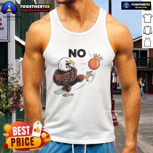 Nice No Kings in America Eagle Tank Top featuring a bold eagle graphic, perfect for patriotic summer wear.
