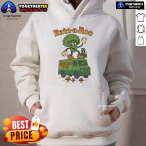 Colorful Nice Rain A Roo Broccoli Hoodie featuring a fun graphic design, perfect for cozy, stylish wear.