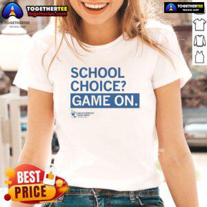 Nice School Choice Game on Iowa City Schools Ladies Tee featuring vibrant graphics and a comfortable fit for school spirit.