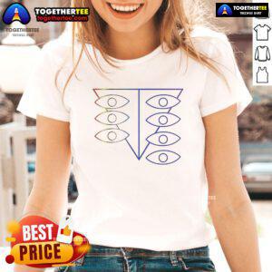 Colorful Nice Seele Rainbow Eyes Ladies Tee featuring vibrant graphics and stylish design for trendy women.