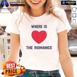 Nice Where Is The Heart Romance Ladies Tee featuring a stylish design perfect for casual wear and romantic outings.