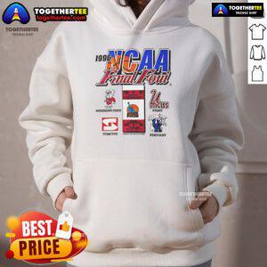 Official 1996 NCAA Final Four logo hoodie featuring vibrant colors and iconic tournament design for basketball fans.