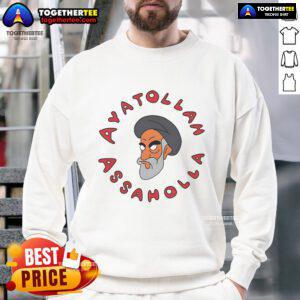 Alt Text: Official Ayatollah Assaholla sweatshirt featuring a unique design and high-quality fabric for fans and supporters.