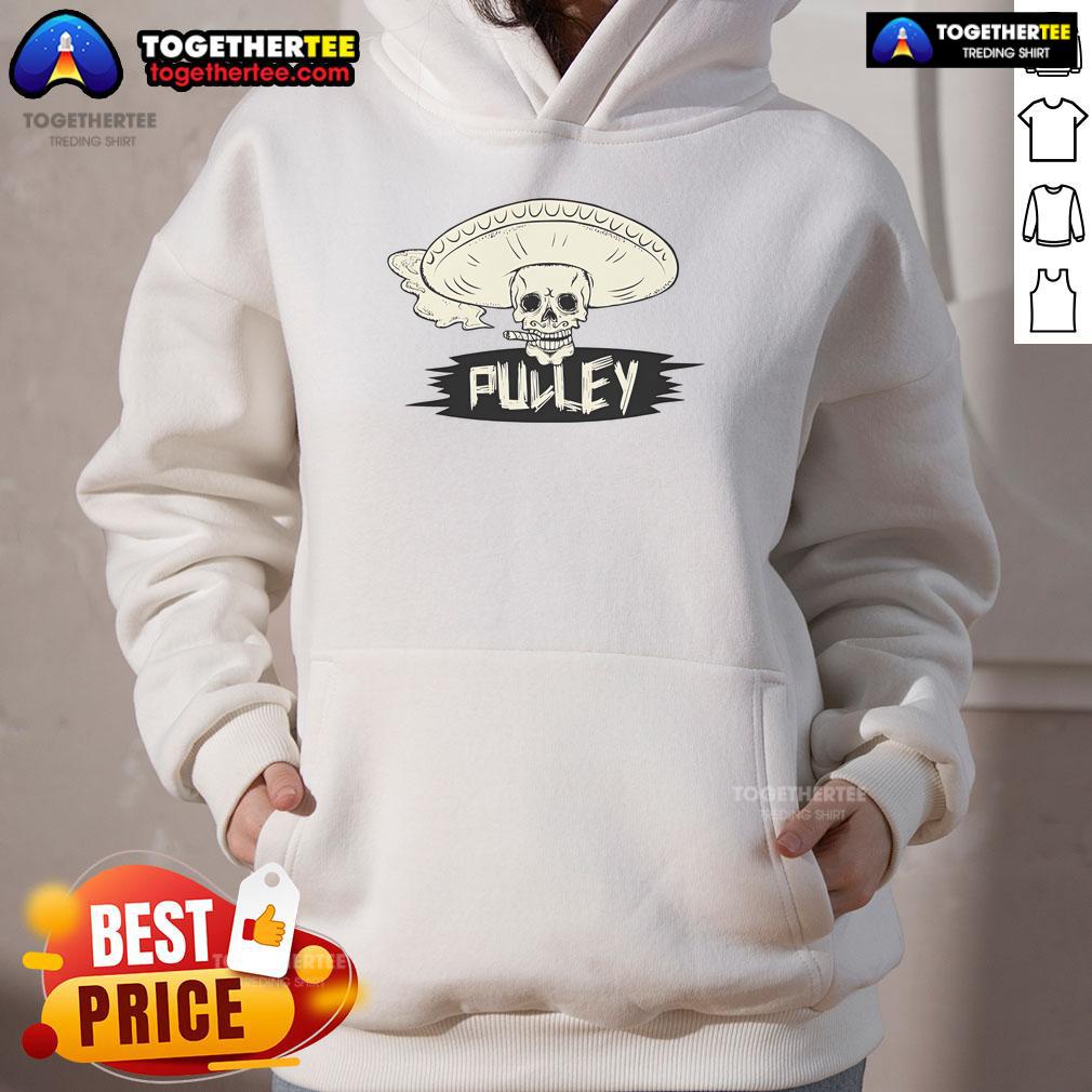 Official Death Sombrero Pulley Hoodie featuring a unique design, perfect for fans of stylish and edgy fashion.