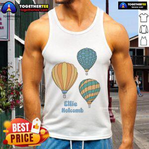 Official Ellie Holcomb hot air balloon tank top featuring vibrant colors and a trendy design for summer fashion.