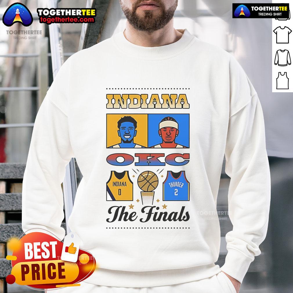 Official Indiana OKC The Final Sweatshirt featuring bold graphics and a comfortable fit for fans and supporters.