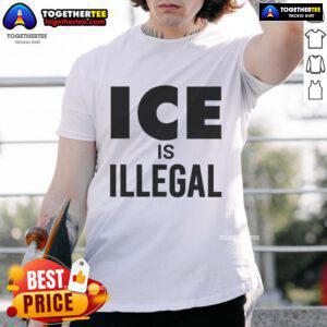 Official Lfk Hq Ice Is Illegal T-Shirt featuring a bold graphic design, perfect for fans of unique statement apparel.