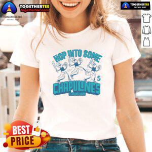 Seattle Mariners ladies tee featuring Official MLB X Flavortown design with chapulines graphic for fans.