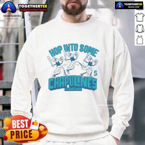 Official MLB x Flavortown Seattle Mariners sweatshirt featuring Chapulines design, perfect for baseball fans.