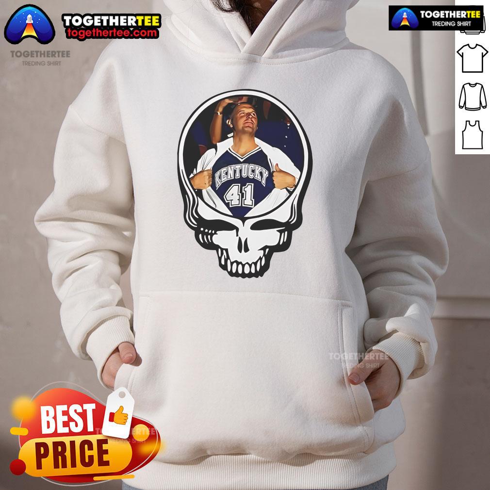 Official Mark Pope Grateful Dead logo hoodie featuring vibrant graphics and cozy design, perfect for fans and collectors.