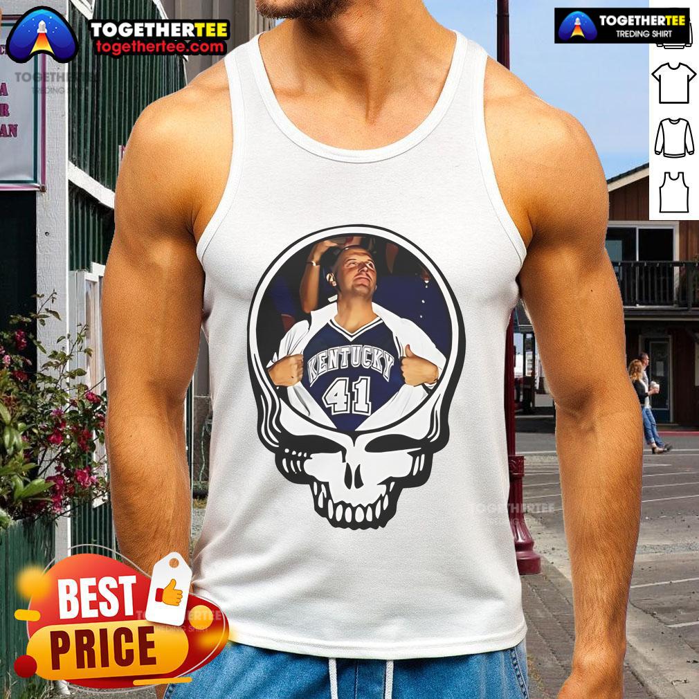 Official Mark Pope Grateful Dead logo tank top featuring vibrant graphics and a classic design for music fans.