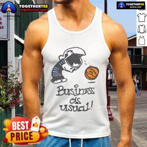 Official Market Studios Business As Usual Tank Top in stylish design, perfect for casual wear and everyday looks.
