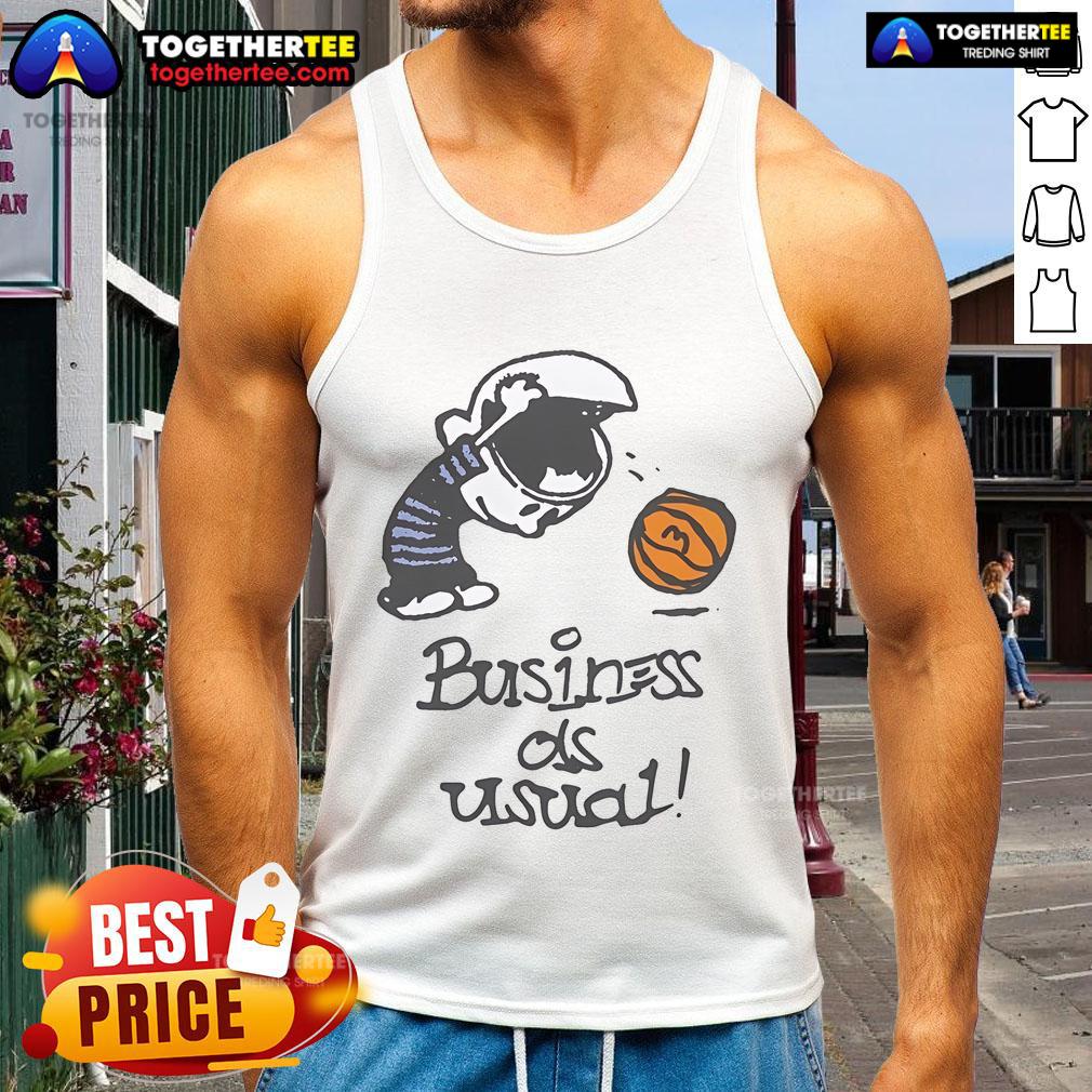 Official Market Studios Business As Usual Tank Top in stylish design, perfect for casual wear and everyday looks.
