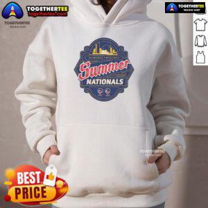 Alt Text: Official Milwaukee Wisconsin Summer Nationals 2025 logo hoodie featuring vibrant design and comfortable fit.