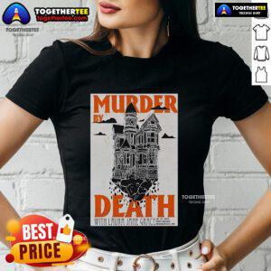 Official Murder By Death concert poster for July 19, 2025, at First Avenue, Minneapolis, MN, featuring a ladies' tee design.