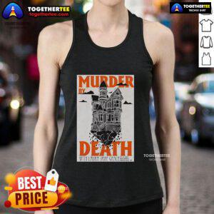 Official Murder By Death July 19, 2025 poster on a tank top at First Avenue, Minneapolis, MN.